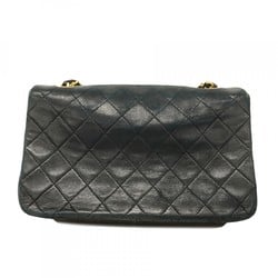 Chanel Shoulder Bag Matelasse Lambskin Black Women's