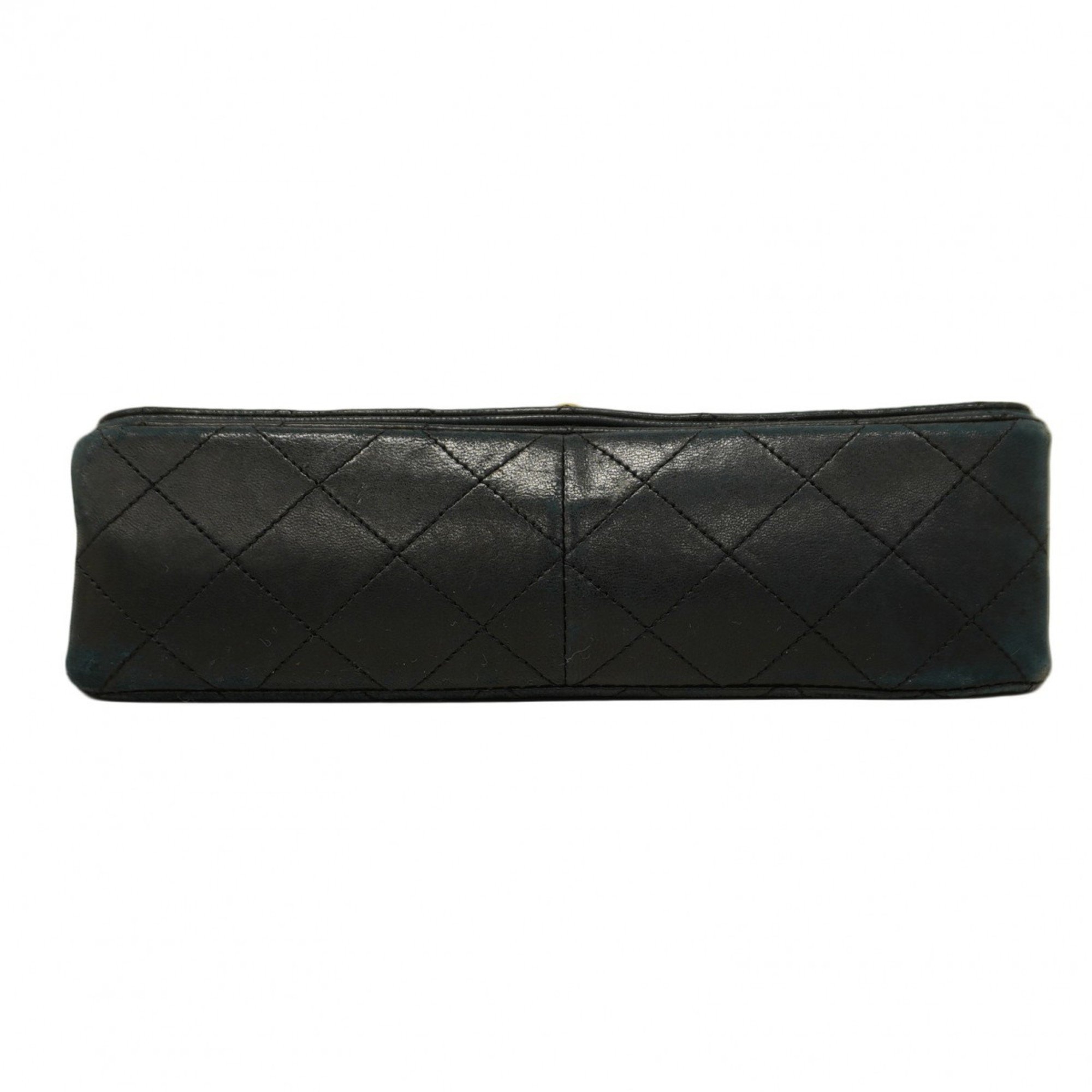 Chanel Shoulder Bag Matelasse Lambskin Black Women's