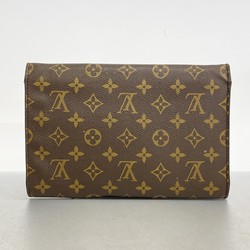 Louis Vuitton Clutch Bag Monogram Bordeaux M51798 Brown Women's