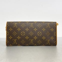 Louis Vuitton Shoulder Bag Monogram Pochette Twin GM M51852 Brown Women's