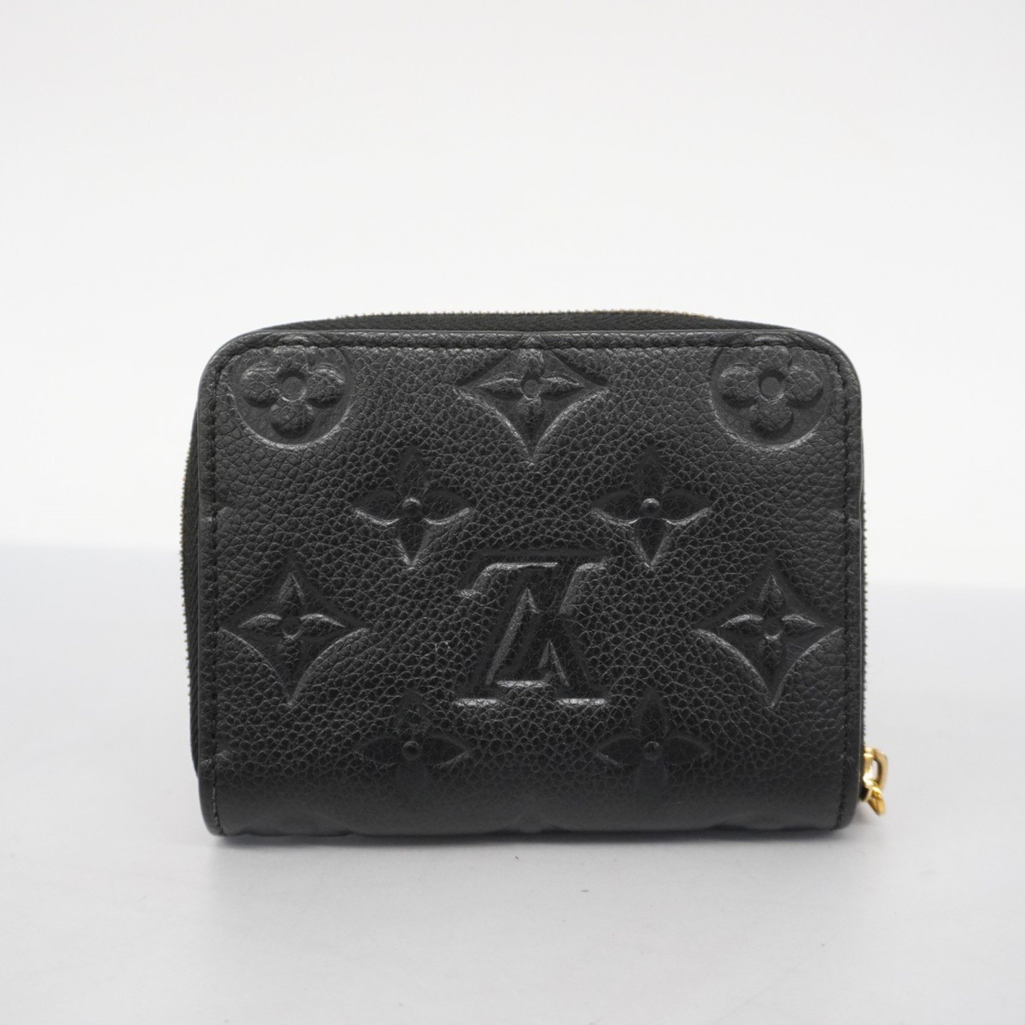 Louis Vuitton Wallets & Coin Cases Monogram Empreinte Zippy Purse M60574 Noir Men's Women's