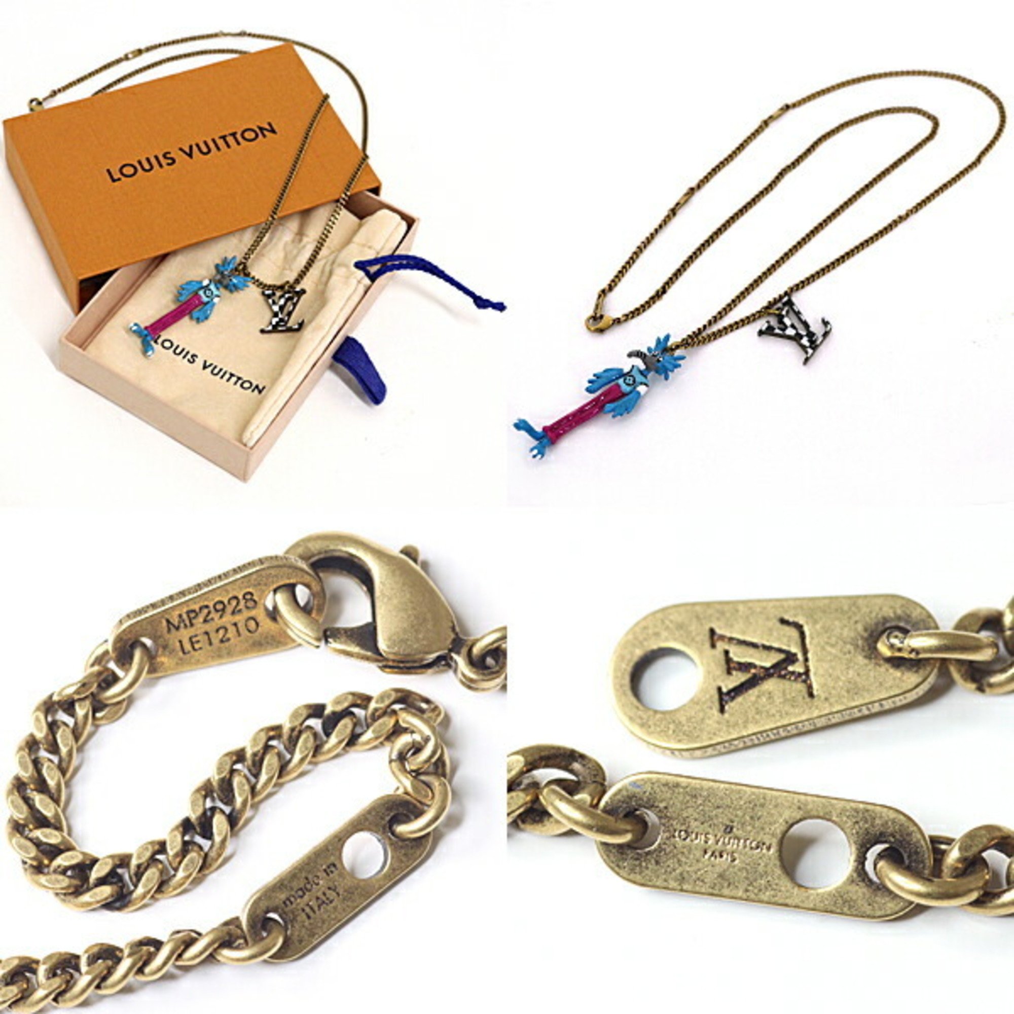 Louis Vuitton LOUIS VUITTON Pendant LV Animals Dragon Virgil Abloh Initials MP2928 A Class