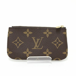 Louis Vuitton Card Key Case Pochette Cle Monogram M62650 Chain with Hook Coin Small Wallet