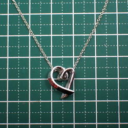 TIFFANY 925 Love Loving Heart Pendant Necklace