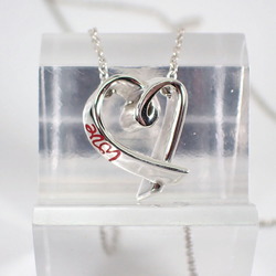 TIFFANY 925 Love Loving Heart Pendant Necklace