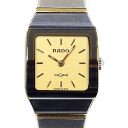 RADO Ladies Watch Diastar 204.0268.3 Gold Dial Quartz Battery Replaced