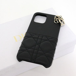 Dior LADY DIOR iPhone 14 Plus Case Black Lambskin Cannage