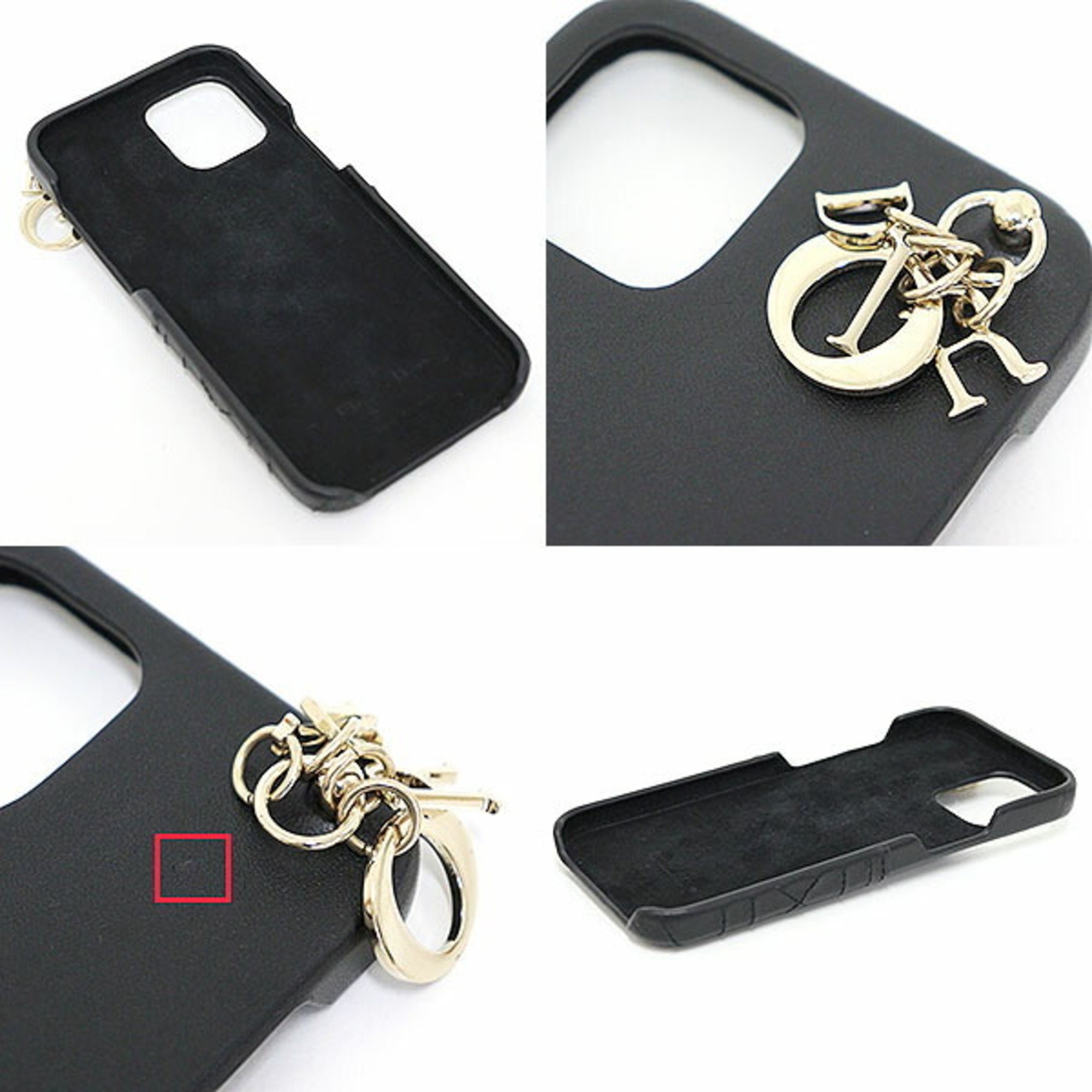 Dior LADY DIOR iPhone 14 Plus Case Black Lambskin Cannage