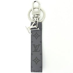 Louis Vuitton Dragonne LV Shape Key Holder Bag Charm Ring M00893 Grey