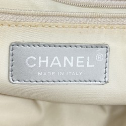 Chanel Tote Bag New Travel Nylon Grey Women's