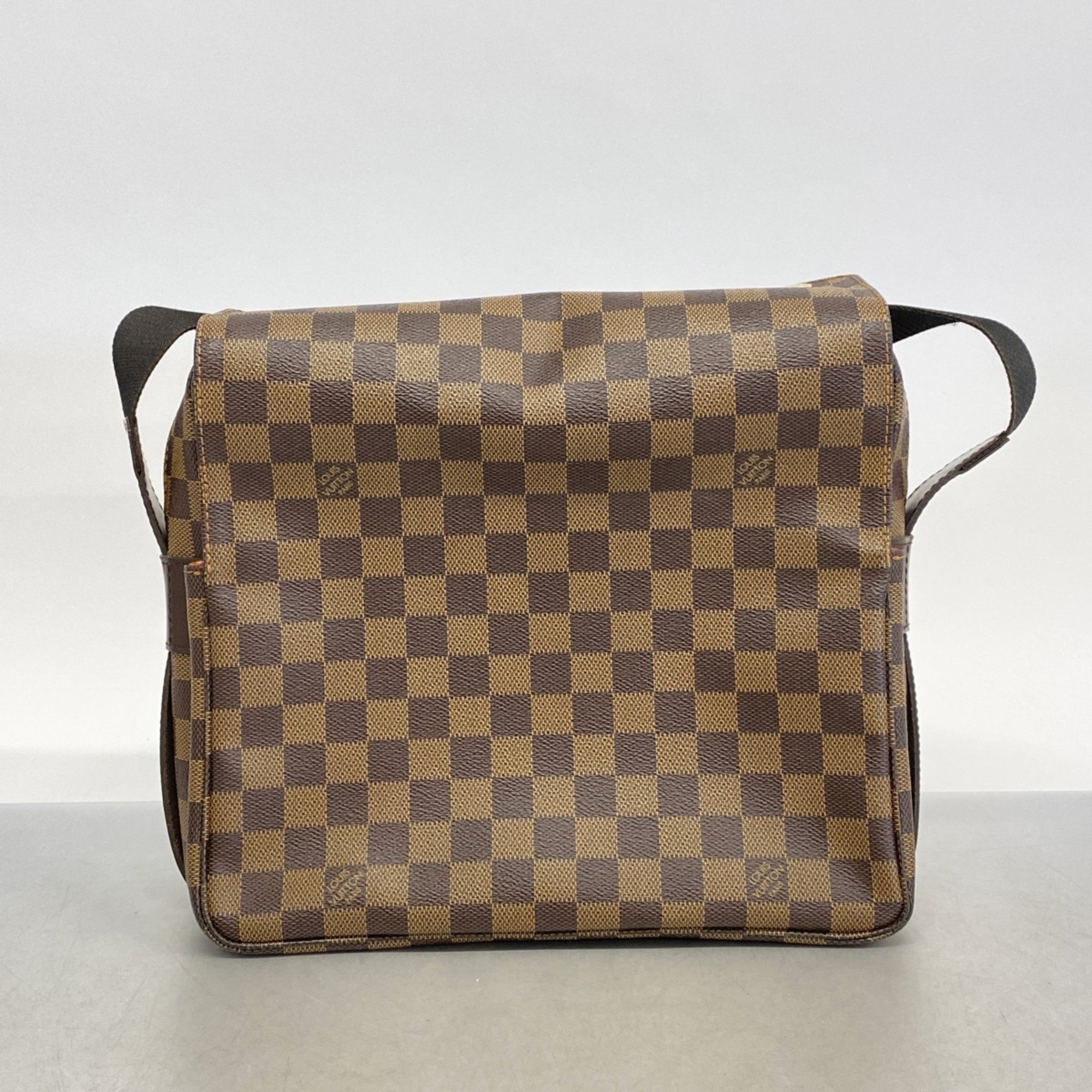 Louis Vuitton Shoulder Bag Damier Naviglio N45255 Ebene Ladies