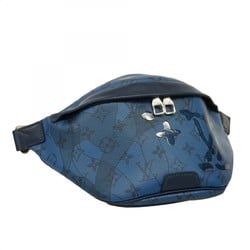 Louis Vuitton Waist Bag Monogram Aqua Garden Discovery Bum M22576 Abyss Blue Men's