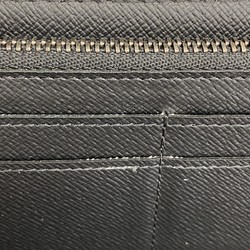 Louis Vuitton Long Wallet Monogram Eclipse Zippy Vertical M62295 Black Men's