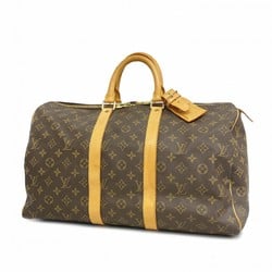 Louis Vuitton Boston Bag Monogram Keepall 45 M41428 Brown Men's Women's