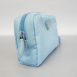 Prada pouch nylon sky blue ladies