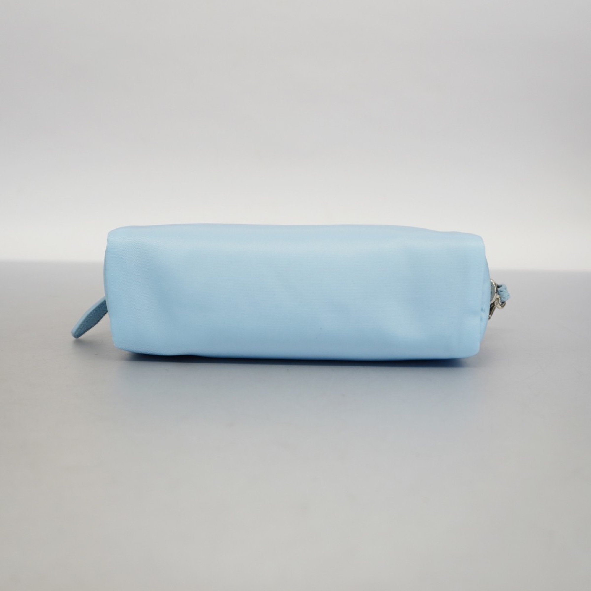 Prada pouch nylon sky blue ladies