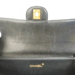 Chanel Handbag Matelasse W-Face Lambskin Black Women's