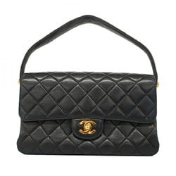 Chanel Handbag Matelasse W-Face Lambskin Black Women's