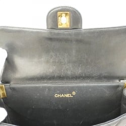 Chanel Handbag Matelasse W-Face Lambskin Black Women's