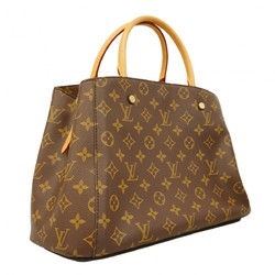 Louis Vuitton Handbag Monogram Montaigne MM M41056 Brown Ladies