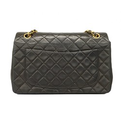 Chanel Shoulder Bag Matelasse Lambskin Black Women's