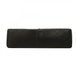 Chanel Shoulder Bag Matelasse Lambskin Black Women's