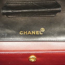 Chanel Shoulder Bag Matelasse Lambskin Black Women's