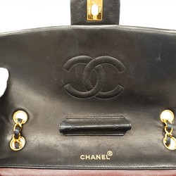 Chanel Shoulder Bag Matelasse Lambskin Black Women's