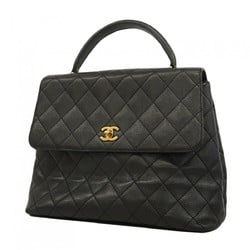 Chanel handbag Matelasse caviar skin black ladies