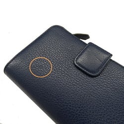 PRADA Women's Wallet, L-Shaped, Leather, Navy, 1ML225