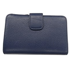 PRADA Women's Wallet, L-Shaped, Leather, Navy, 1ML225