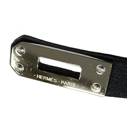 Hermes Kelly Double Tour Bracelet for Women, Leather, Black, T1, B Stamp