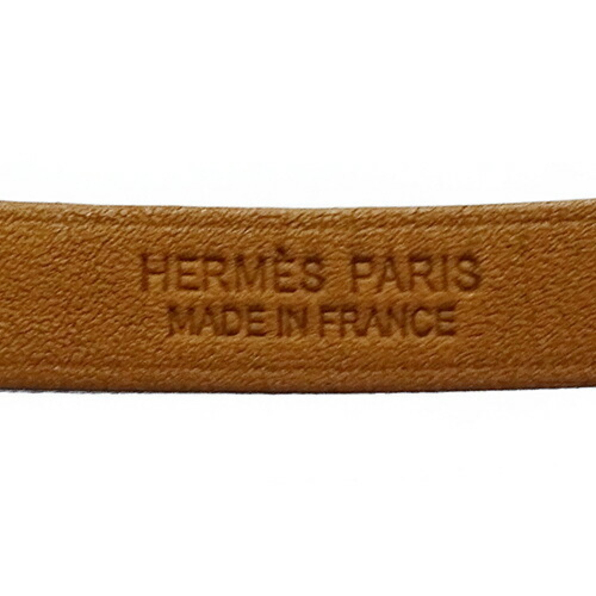 Hermes Kelly Double Tour Bracelet for Women, Leather, Black, T1, B Stamp