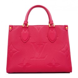 Louis Vuitton Handbag Monogram Empreinte Grain Leather On the Go PM M45660 Freesia Ladies