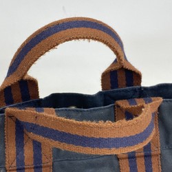 Hermes Tote Bag Foult PM Canvas Navy Women's