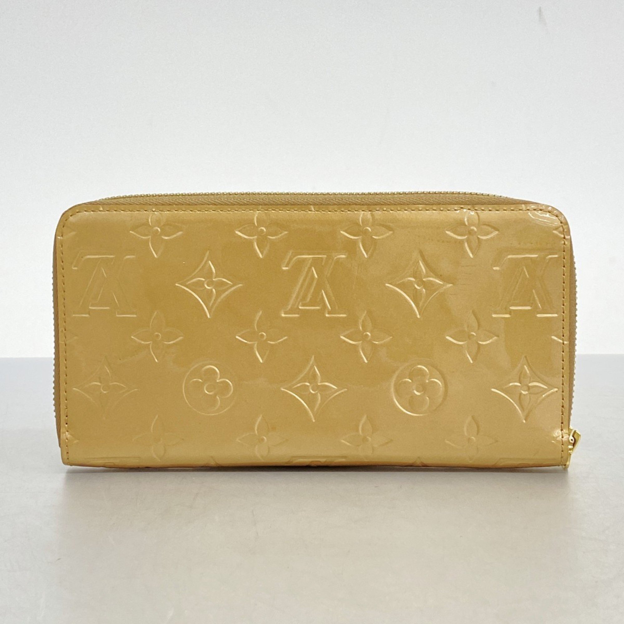 Louis Vuitton Long Wallet Vernis Zippy M61380 Moldore Ladies