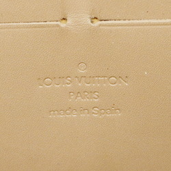 Louis Vuitton Long Wallet Vernis Zippy M91761 Beige Poodle Ladies