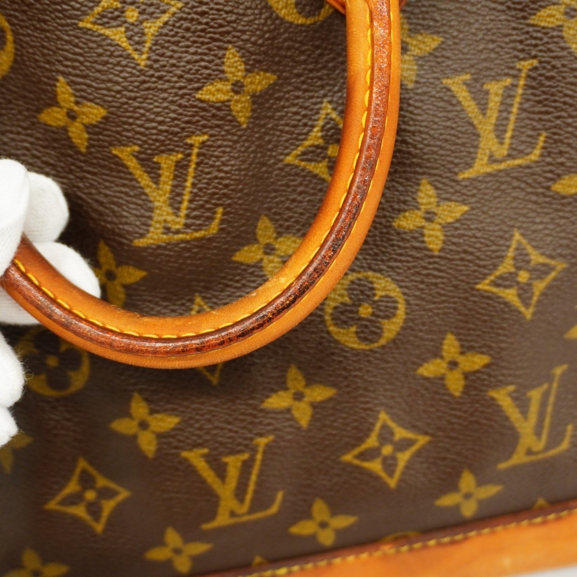 Louis Vuitton handbag Monogram Alma M51130 brown ladies