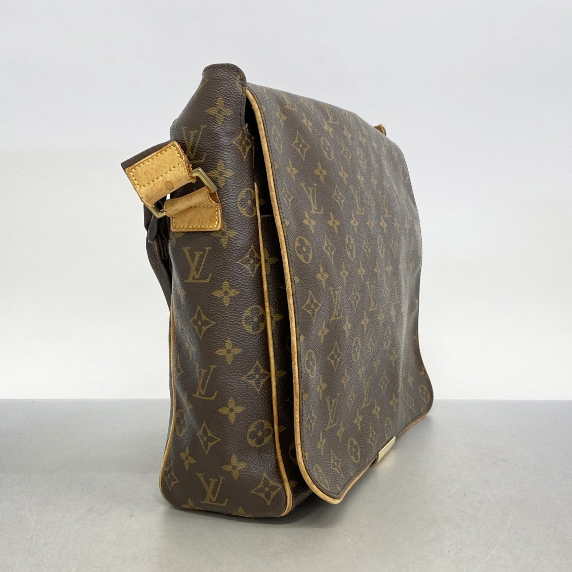 Louis Vuitton Shoulder Bag Monogram Abess M45257 Brown Men's