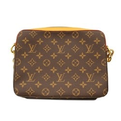 Louis Vuitton Shoulder Bag Monogram Stripe Trio M45965 Brown NIGO Collaboration Women's