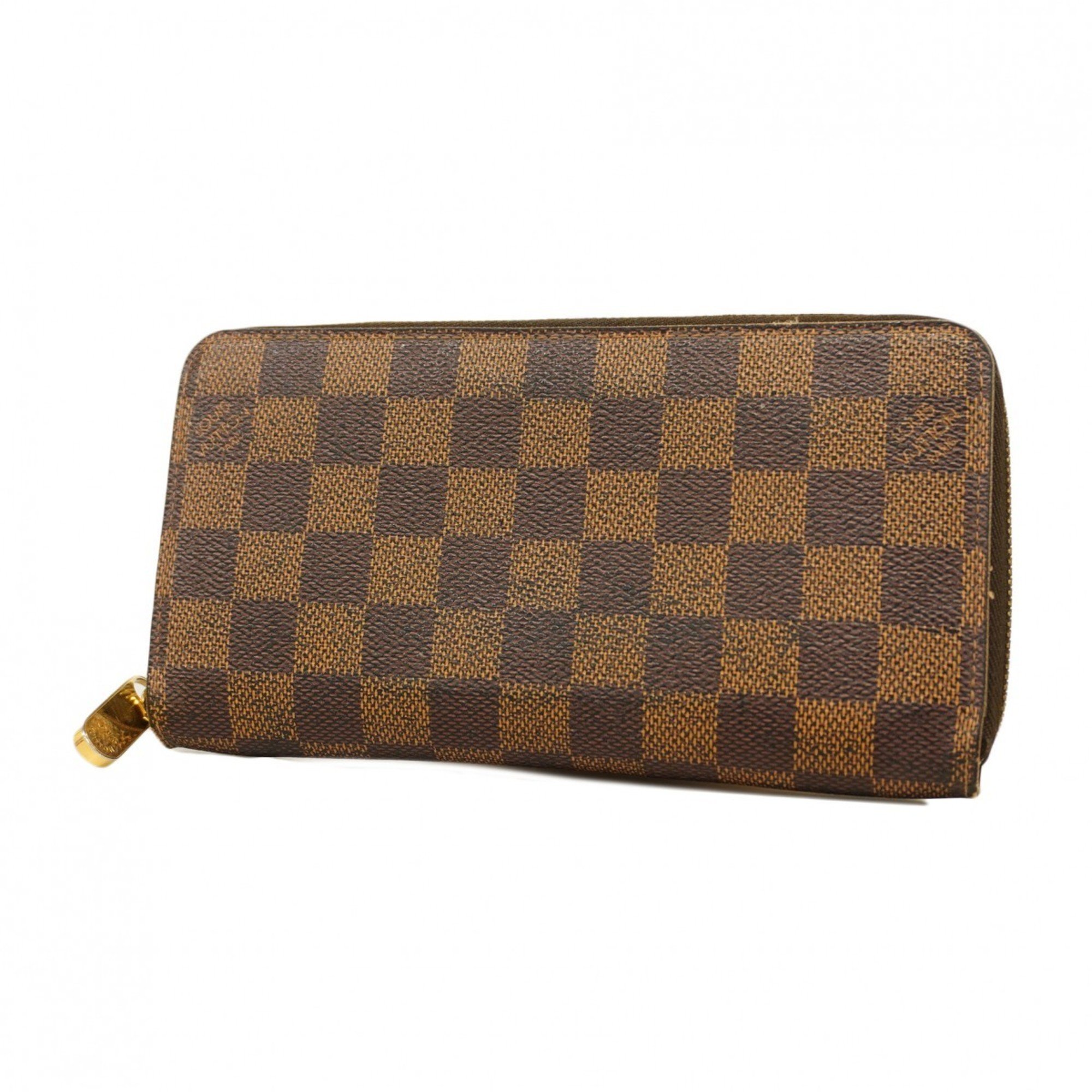 Louis Vuitton Long Wallet Damier Zippy N60015 Ebene Men's Women's