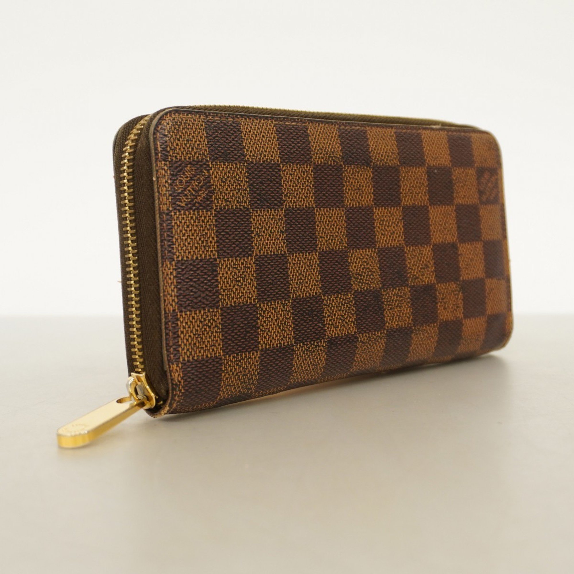 Louis Vuitton Long Wallet Damier Zippy N60015 Ebene Men's Women's