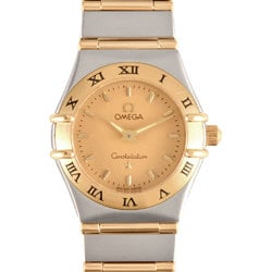 OMEGA 1262.10 Constellation Watch Quartz Gold Dial SS x YG Ladies