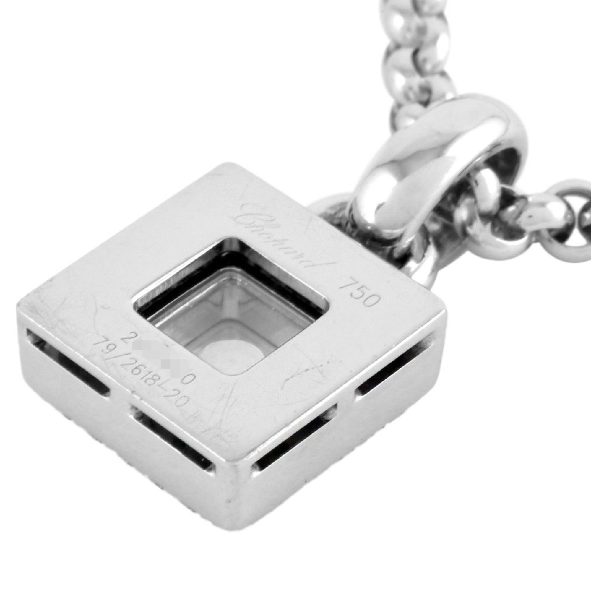 Chopard Happy Diamond Necklace 79/2618-20 K18WG Square