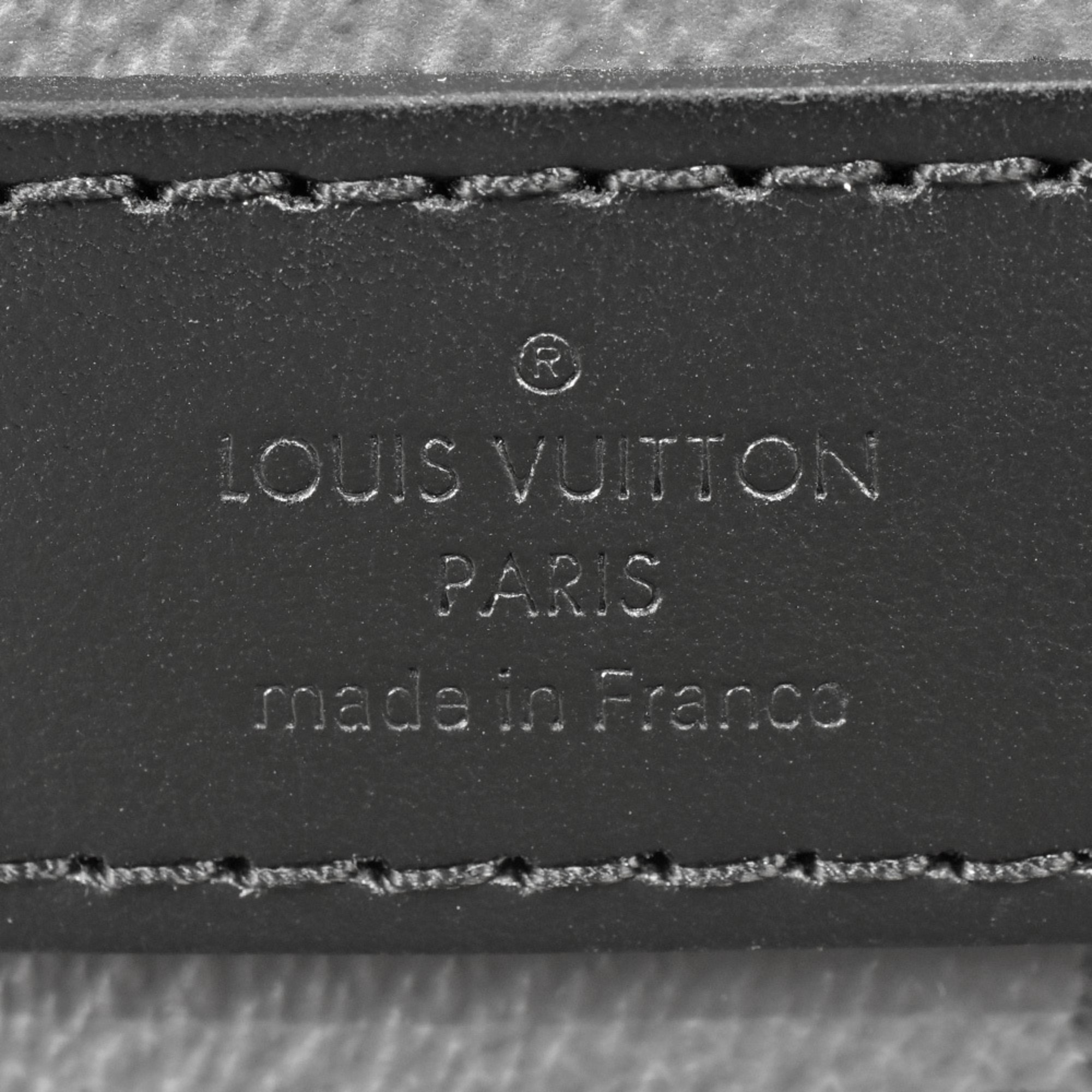 Louis Vuitton Keepall Bandouliere 25 M46271 Shoulder bag PVC coated canvas Leather Black Metal black hardware RFID tag