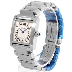 Cartier Tank Francaise SM Wristwatch Quartz White Dial