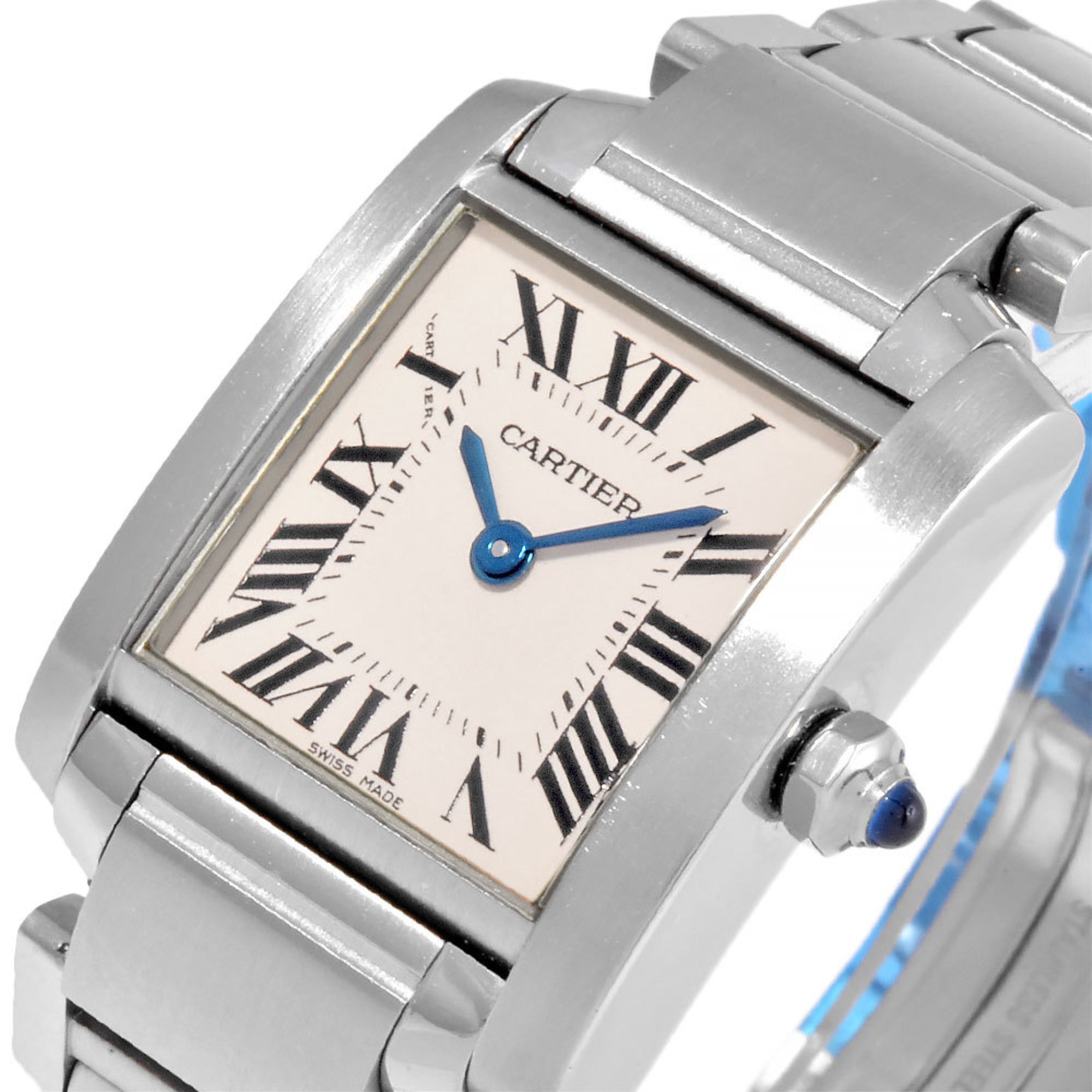 Cartier Tank Francaise SM Wristwatch Quartz White Dial