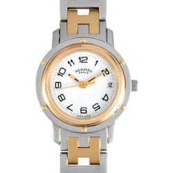 Hermes HERMES CL3.240 Clipper Watch Quartz White Dial Ladies