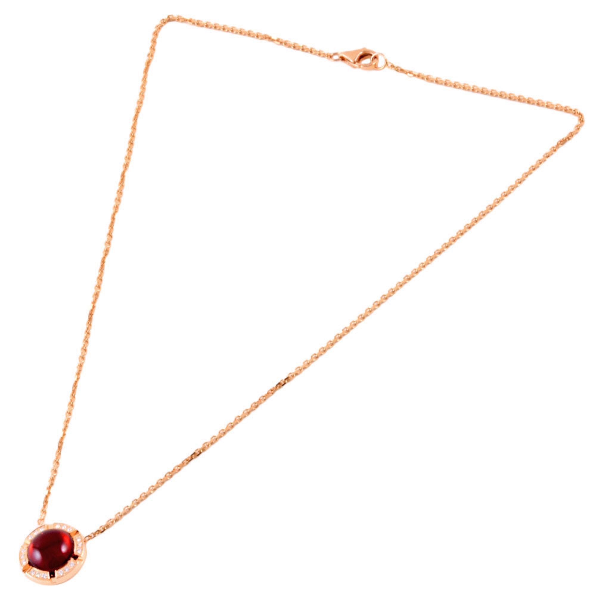 CHAUMET Class One Cruise Necklace Garnet K18PG SM 36cm