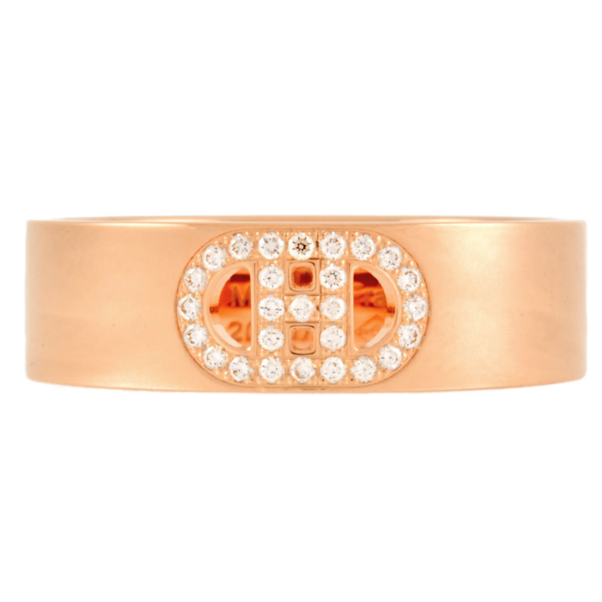 Hermes HERMES H. d'Ancre PM Ring Diamond #54 K18PG